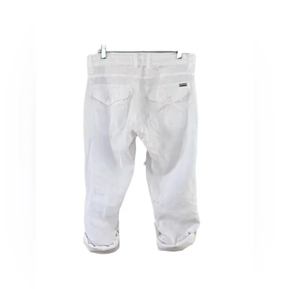 Pure White Linen Pants - Picture 5 of 14